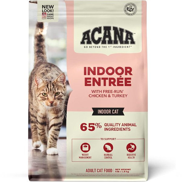 Acana Indoor Entrée Dry Cat Food – High Protein and Healthy Digestion for Indoor Cats
