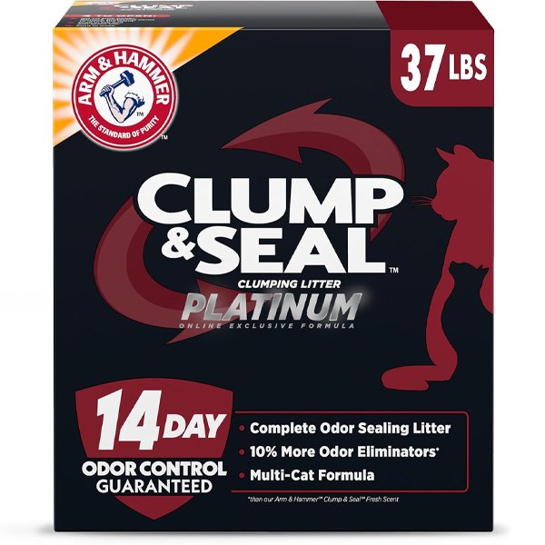 Arm & Hammer Clump & Seal clumping cat litter with 14-day odor control
