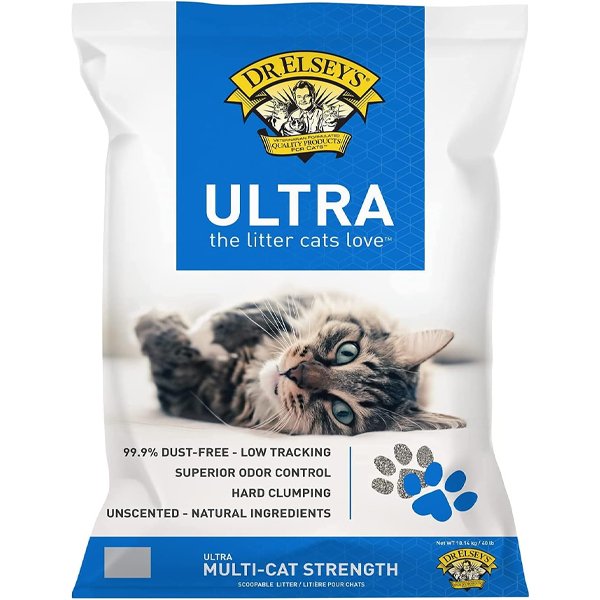 Dr. Elsey’s Ultra Unscented Clumping Cat Litter for multi-cat homes