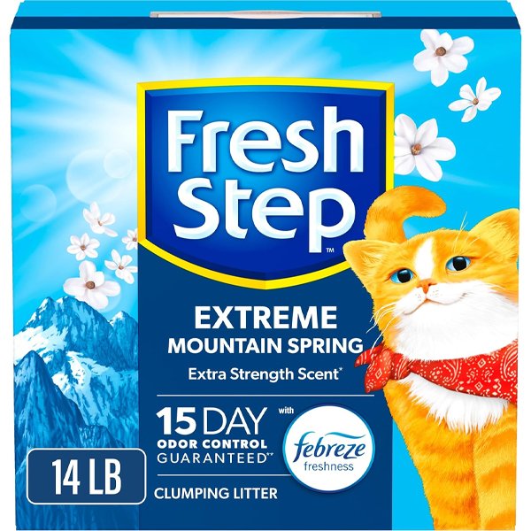 Fresh Step Extreme Clumping Cat Litter with Febreze odor control