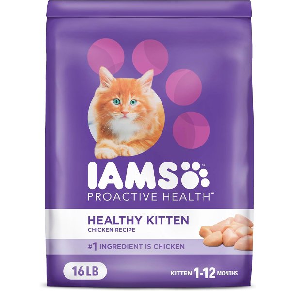 IAMS Proactive Health Healthy Kitten Dry Food with Chicken – support for nursing cats | Best Cat Food for Nursing Cat