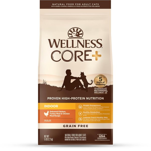 Wellness CORE Grain-Free Indoor Cat Food – High Protein and Healthy Coat