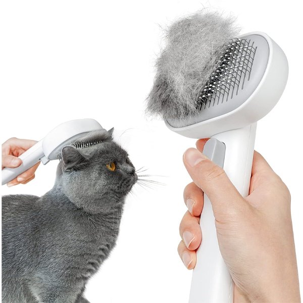Aumuca grooming brush for cat indoor use long or short haired pets